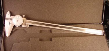 12 inch Stainless Steel DIAL CALIPER SAE free storage case tool new mic