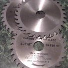 3pc. 4 - 3/8" CARBIDE TOOTH SAW BLADE 30 tooth new 8,500 RPM