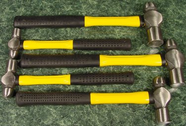 Heat treate 5pc BALL PEEN HAMMER SET upto 32oz Fiberglass Steel pein new big one