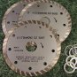 3pc. 4-1/2" Wet / Dry DIAMOND CUT SAW BLADE mason tile 5/8"and 7/8" arbor