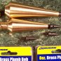Set of 2 SOLID BRASS PLUMB BOBS 16 oz & 8 oz by Swanson new bob level