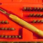 38pc AUTOMATIC LETTER / NUMBER STAMPER PUNCH SET Stamp Spring Loaded Brass Handl