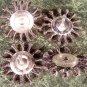4pc 3 " KNOTTED WIRE WHEELS 1/4 " Shank Coarse Heavy Duty Wheel 12,500 Max. RPM