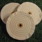 3pc. 8" BUFFING POLISHING WHEELS for Bench Grinder new All Soft Cloth