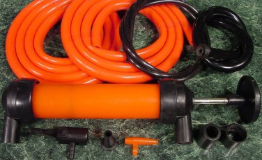 GAS SIPHON PUMP and INFLATOR Transfer fuel oil water