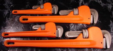 4pc Heavy Duty PIPE WRENCH SET Brand New 4 Sizes big wr monkey steel
