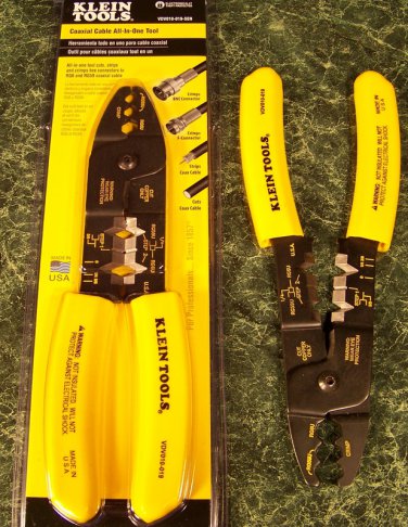 Klein Tool COAXIAL CABLE All In One TOOL WIRE STRIPPER and CRIMPER and CUTTER