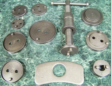 11pc Universal DISC BRAKE CALIPER SET Wind Back Pad Piston Compressor break tool