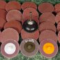 26pc 2" ROLL LOCK SANDING DISC w/ MANDREL MADE IN USA Heavy Duty roloc sand inch