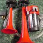 Dual 12 Volt AIR HORNS Loud 135 db. new horn siren auto truck semi