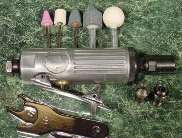 MINI AIR DIE GRINDER TOOL KIT w/ ACCESORIES 1/4 & 1/8 Brand New grind sand inch
