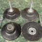 Two 3 inch ROLL LOCK HOLDER / MANDREL Roloc Disc Pad MADE IN USA Heavy Duty 1/4"