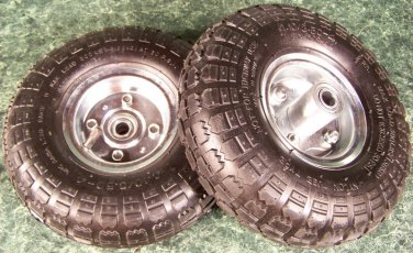 2pc 10" Air RUBBER WHEELS w/ Rim New Dolly Tire wheel
