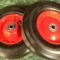 2pc 10" SOLID RUBBER DOLLY WHEELS New Tire Rim wheel