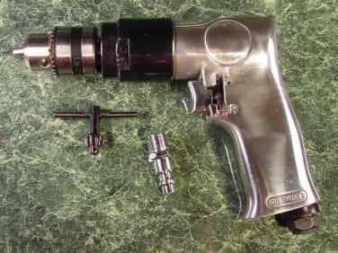 AIR DRILL 3/8'' REVERSIBLE TOOL with Chuck key new