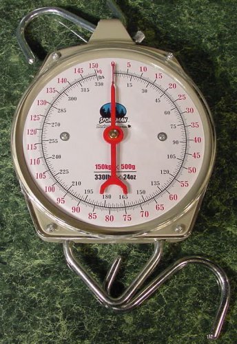 330 lb HANGING DIAL SCALE with Hooks NEW