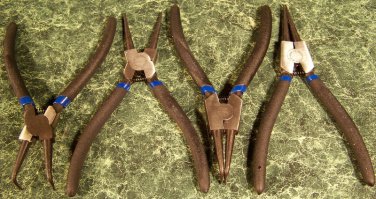 4pc 7" CIRCLIP RETAINING RING PLIERS SET New snap plier cir clip rings remover