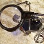2 LED HELPING HAND HOLDER with MAGNIFIER and CLAMP 3rd hand help  jewelry coin