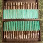 40pc 1/8 inch Shank DIAMOND HEAD BURR SET with Case New Grind Sand Polish Dremel