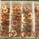 110pc Solid COPPER WASHER ASSORTMENT New flat
