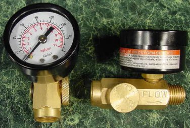 160 PSI INLINE BRASS AIR REGULATOR w/GAUGE new tool reg control filter regulate