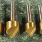 5pc TITANIUM COUNTER SINK DRILL BITS New