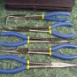 5pc 11 " Super LONG NOSE PLIERS SET with Zipper Storage Bag Brand New big plier