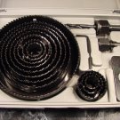 16pc HOLE SAW KIT with CASE up to 5" tool drill bit new