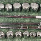 21pc. 3/4" Drive METRIC RATCHET SOCKET SET TOOL Big upto 50mm Truck Sockets