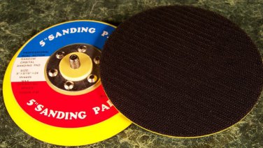 Two 5" HOOK and LOOP DUAL ACTION DA SANDER PAD valcro