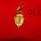 VINTAGE Authentic GUCCI Zip Pull Purse Charm Bag Fob Keychain