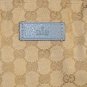 AUTH HUGE GUCCI SHOPPER TOTE GG MONO BROWN & BABY BLUE