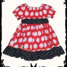 Adorable Custom Boutique Disney Minnie Mouse Dress Sizes 6 months -12 years and more