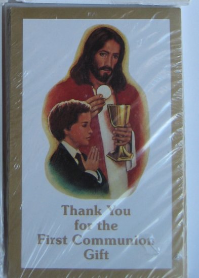 First Communion Thank-You Cards - 8pk, Boy