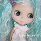 12"Goodyblythe Blythe Hair Wig Mint Highlight Curl W110