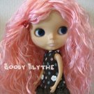 Goodyblythe Blythe Hair Wig Pink Curly W/hairpin W42