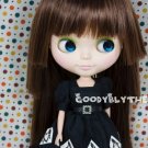 12" Goodyblythe Blythe Hair Wig Brown Double Layer W215