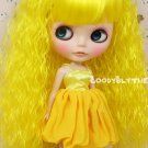 Goodyblythe Blythe Hair Wig Yellow Curve Lolita W304
