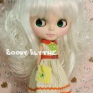 12" Goodyblythe Hair Wig for Blythe White Curly W114