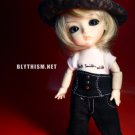 Blythism Black High Waist Pants fit Lati Yellow L-B012b