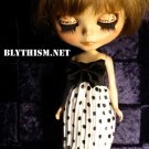Blythism Black Bow Dottie dress fit Blythe D107w(F)