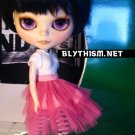Blythism Pink Gauze Skirt B030p(F) fit Blythe / Pullip