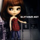 Blythism Red Checked Tube Dress D064r(F)