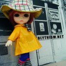 Blythism Yellow PVC Raincoat fit Lati Yellow L-C002y