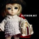 Blythism White Ruffles Dress fit Lati Yellow L-D013