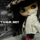 Blythism White PVC Zip-up J001-w(F) fit Blythe / Pullip