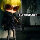 Blythism Black Fur Coat J040(F) fit Blythe / Pullip