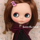 Goodyblythe Blythe Hair Wig Dark Brown w/Hairpin W300