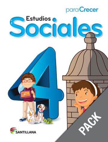 Sociales 4 ( Pack) Serie Para Crecer (isbn:9781618754844) (Ediciones Santillana)