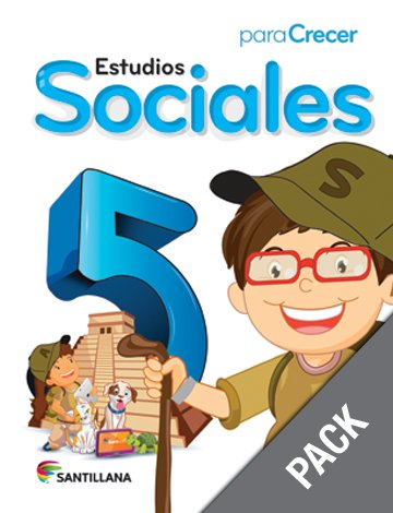 Sociales 5 ( Pack) Serie Para Crecer (isbn:9781618754851) (Ediciones Santillana)
